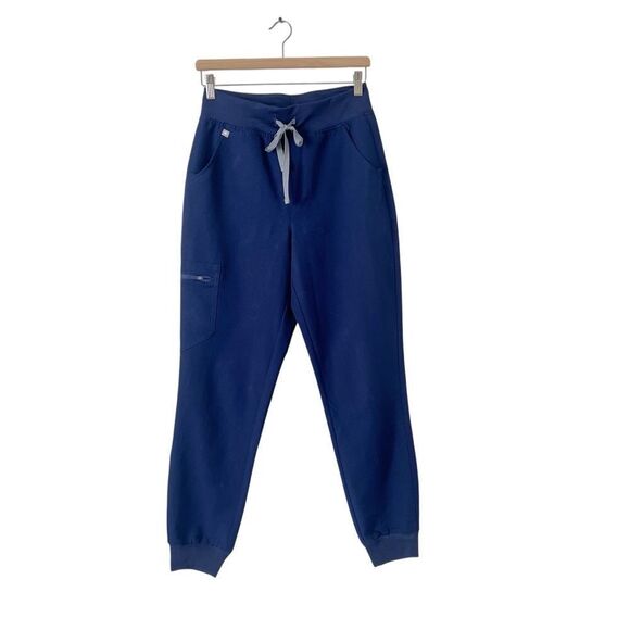 FIGS Zamora Jogger Scrub Pants Navy Blue Size Small - Picture 2 of 6